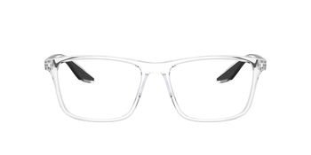 Das Bild zeigt die Prada Linea Rossa Fassung PS01QV 2AZ1O1 von vorne.